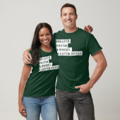 T-shirt Bulles Bacon Booze A Lotta Booze (Unisexe)