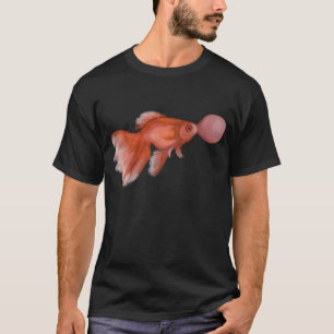 T-shirt Bulles de bubble gum de poisson rouge