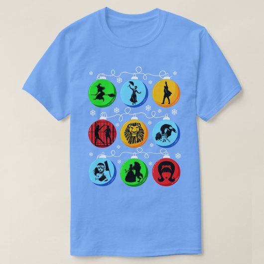 T-shirt Bulles de Noël Broadway (Design devant)