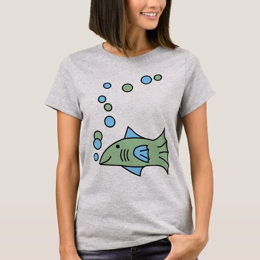 T-shirt Bulles de poisson (Devant)