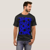 T-shirt Bulles d'espace - Taches - Bleu (Devant entier)