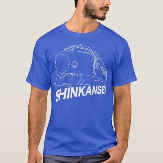 T-shirt Bullet Train T Venin Retro Shinkansen (Devant)