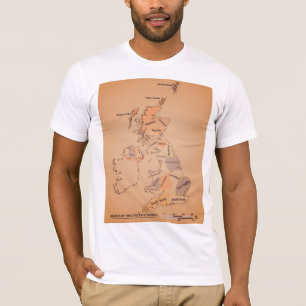 T-shirt Bulletin de navigation des îles britanniques de st