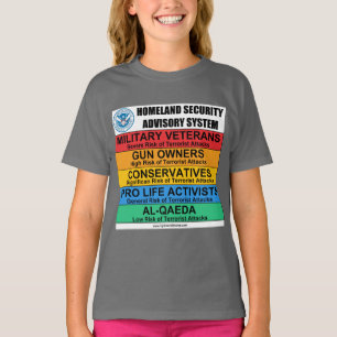 T-shirt Bulletin de renseignements de sécurité de patrie