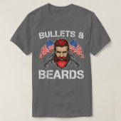 T-shirt Bullets Beard Hommes Beard Full Beard Funky Beard (Design devant)