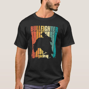 T-shirt Bullfighter Retro Sunset Rodeo Clown Bullfight