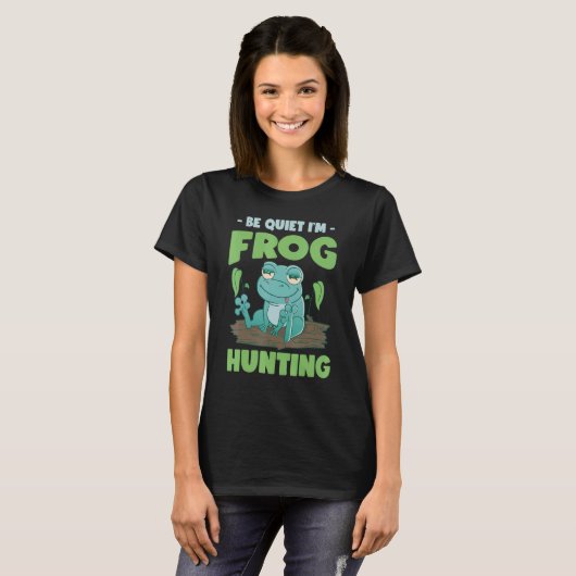 T-shirt Bullfrog Hunter Frog Gigging Frog Catching (Devant entier)