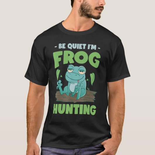 T-shirt Bullfrog Hunter Frog Gigging Frog Catching (Devant)