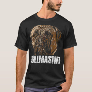T-shirt Bullmastiff Chien Vintage Mastiff Animal Bullmasti