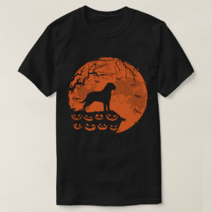 T-shirt Bullmastiff Et Lune Halloween Amoureux des chiens 