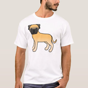 T-shirt Bullmastiff Fauve Chien de Dessin Animé Mignon