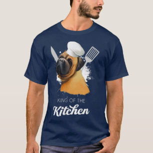 T-shirt Bullmastiff King of the Kitchen Funny Cooking Dog