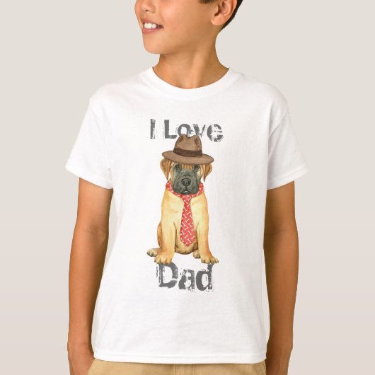 T-shirt Bullmastiff Papa (Devant)