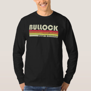 T-shirt Bullock Surnom Retro Vintage 80s 90s Anniversaire 
