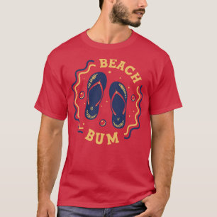 T-shirt Bum de plage Fun Summer Flip Flop Badge 2
