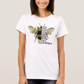 T-shirt Bumble Bee, Bee Day Shirt, Beekeeper, Bee Kind (Devant)