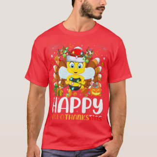 T-shirt Bumble Bee Lover Halloween Noël Happy Halloth