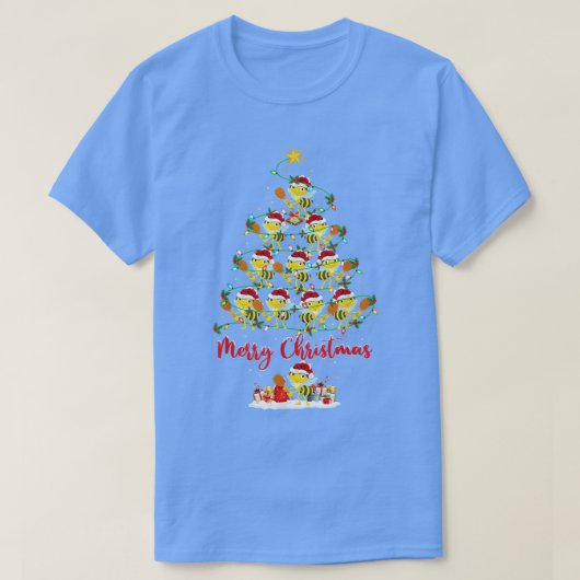 T-shirt Bumble Bee Lover Matching Santa Bumble Bee Christm (Design devant)