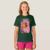 T-shirt Bumble Bee Rose Daisy Flower (Devant entier)