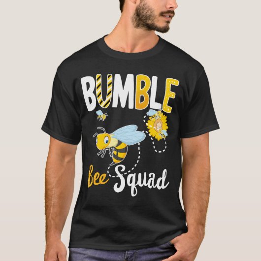 T-shirt Bumble Bee Squad, Bumblebee Team Group, Cadeau mig (Devant)