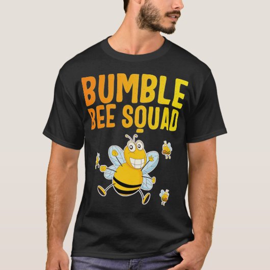 T-shirt Bumble Bee Squad, Bumblebee Team Group, Cute Gift (Devant)