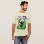 T-shirt Bumble Bee Sur Bee Balm Nature (Devant entier)