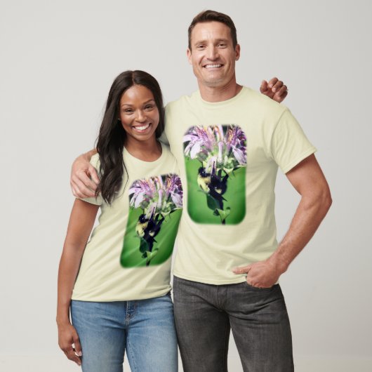 T-shirt Bumble Bee Sur Bee Balm Nature (Unisexe)