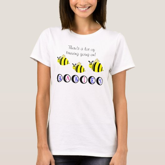 T-shirt Bumble Bees Baby Multiples (Devant)