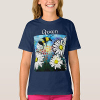 Bumble Whimsical Bee in Daisies Personnalisé