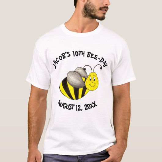 T-shirt Bumblebee Bee Day fête d'anniversaire personnalisé (Devant)