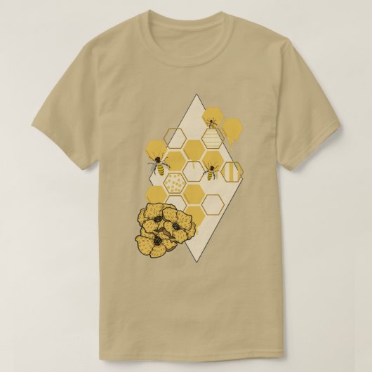 T-shirt BumbleBee Hive Nest Nature (Design devant)