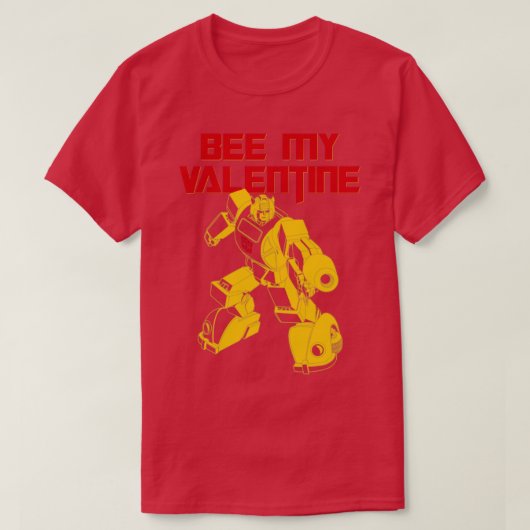 T-SHIRT BUMBLEBEE MON VALENTINE (Design devant)