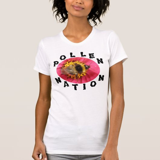 T-shirt Bumblebee Pollen Nation Ladies T Shirt (Devant)
