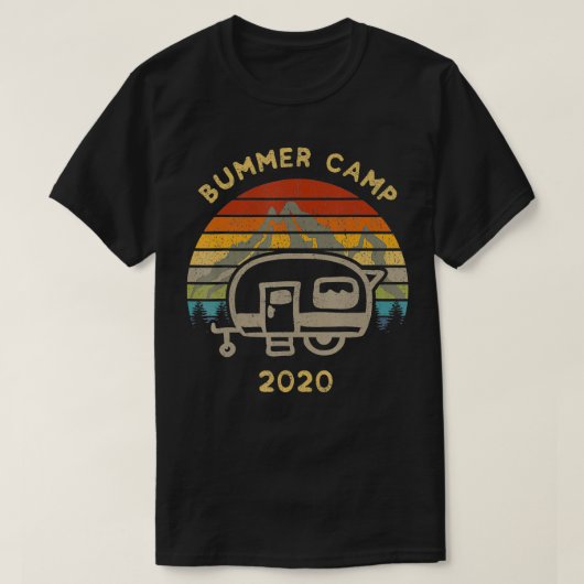 T-shirt Bummer Camp 2020 Retro (Design devant)
