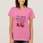 T-shirt Bump Bébé Délivré Par Ma Chemise Maternité Pompier (Devant)