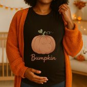 T-shirt Bumpkin Halloween Maternity Tee; mignon Citrouille