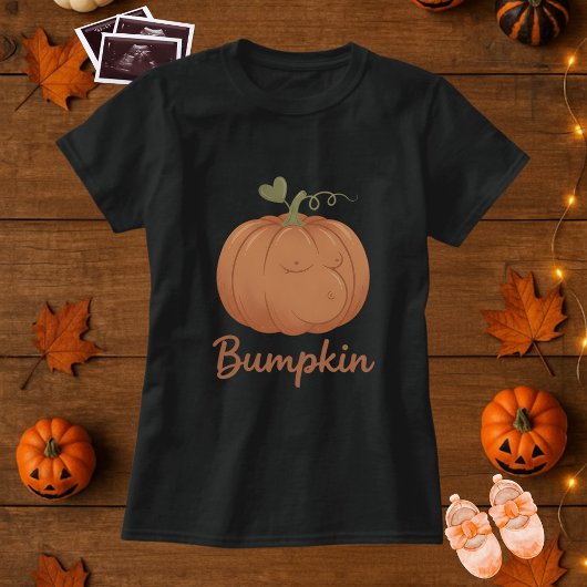T-shirt Bumpkin Halloween Maternity Tee; mignon Citrouille