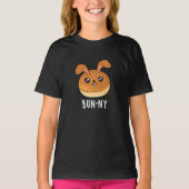T-shirt Bun ny Funny Lapin Lapin Bun Pun Pun Dark BG (Devant)