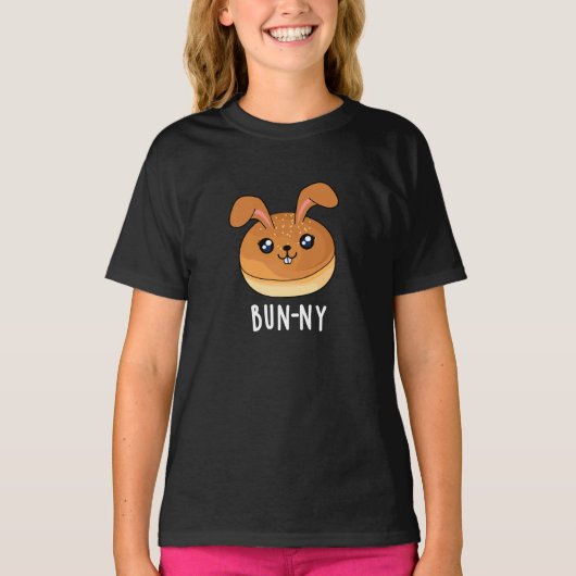 T-shirt Bun ny Funny Lapin Lapin Bun Pun Pun Dark BG (Devant)