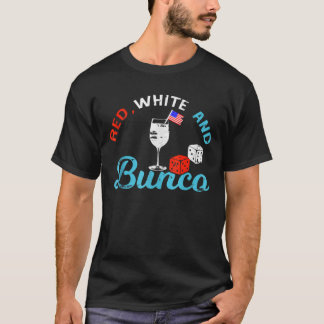 T-shirt Bunco 4 juillet Blanc Rouge Et Débardeur Bunco