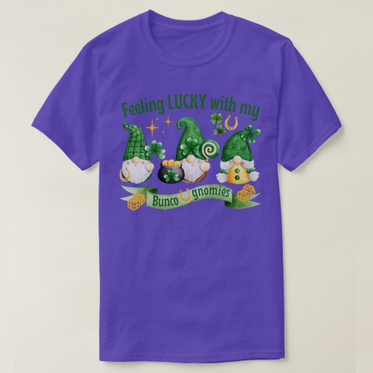 T-shirt Bunco Jour de la Saint Patrick se sent chanceux av (Design devant)