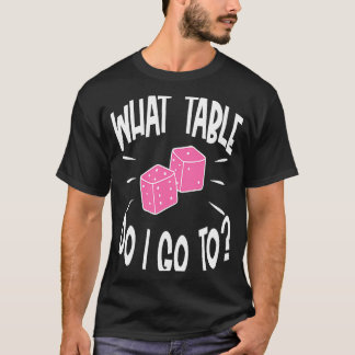 T-shirt Bunco Player What Table Dice Jeu Nuit