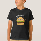 T-shirt Bunderny Burger Bun Pun Pun Dark BG (Devant)