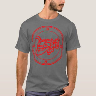 T-shirt Bune Ars Goetia Sigil Red
