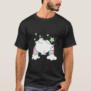 T-shirt Bunni Corn Cute Unicorn Lapin Lapin Fée Rose Ke