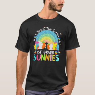 T-shirt Bunnies De 1Ème Année J'Enseigne La Pop La Plus Cu