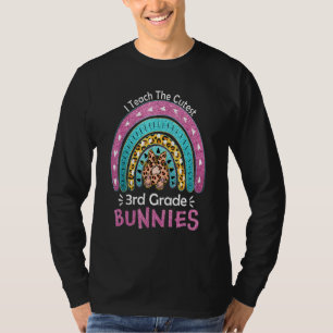 T-shirt Bunnies De 3E Année J'Enseigne Le Leopard Le Plus 