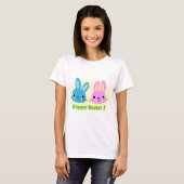 T-SHIRT BUNNIES "HAPPY EASTER" (Devant entier)