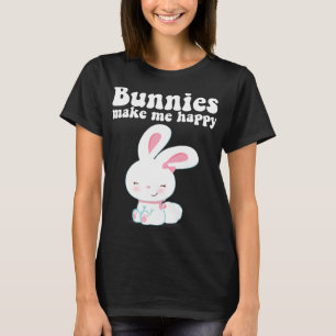 T-shirt Bunnies Me Rendre Heureux Enfant Jeune Fille Jeune