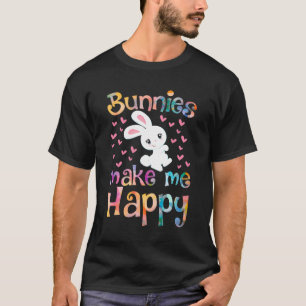 T-shirt Bunnies Me Rendre Heureux Lapin Lapin Filles Enfan